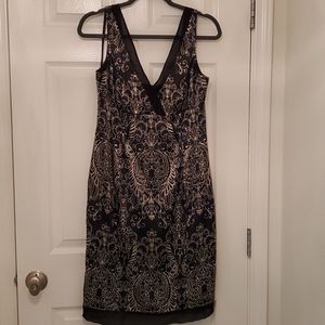 Black and Gold Cocktail Dress